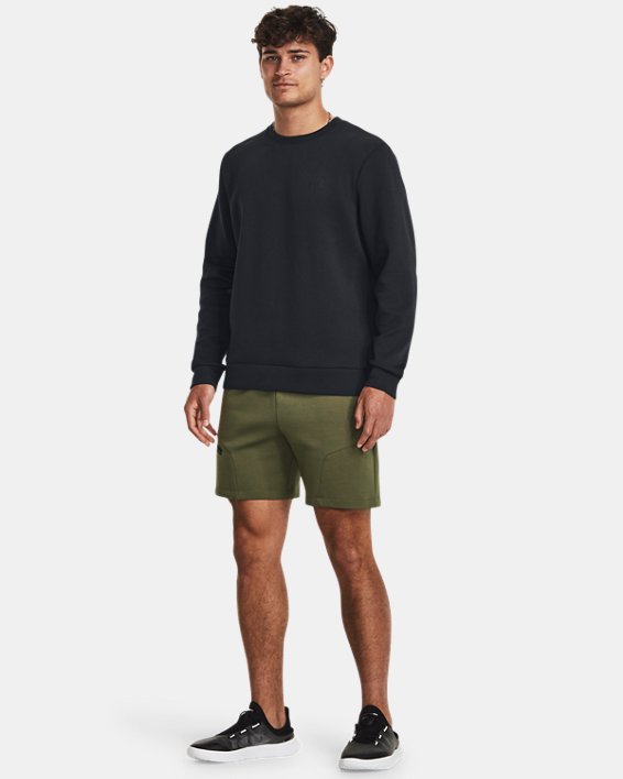 Men's UA Unstoppable Fleece Shorts, Green, pdpMainDesktop image number 2